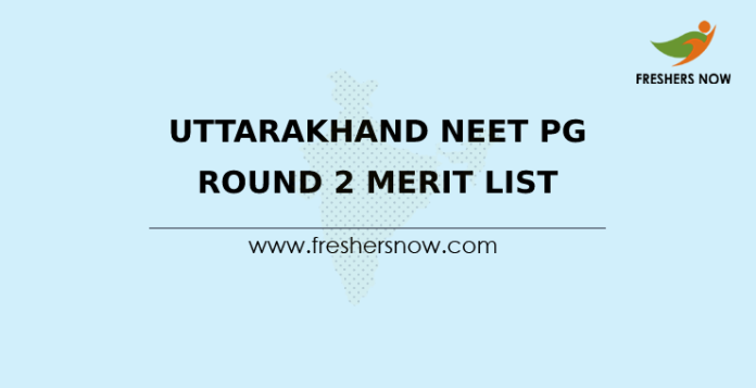 Uttarakhand NEET PG Round 2 Merit List