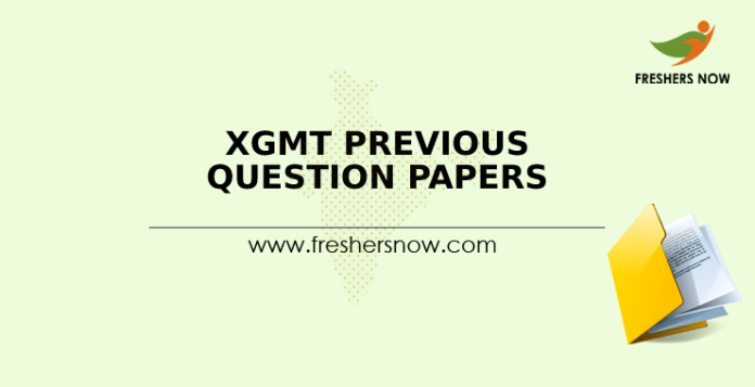 XGMT Previous Question Papers