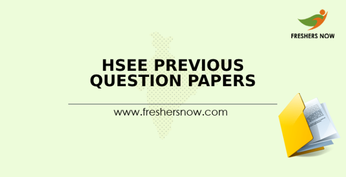 HSEE Previous Question Papers