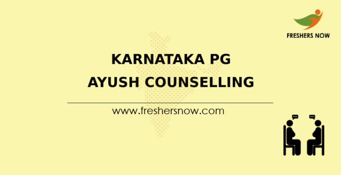 Karnataka PG Ayush Counselling