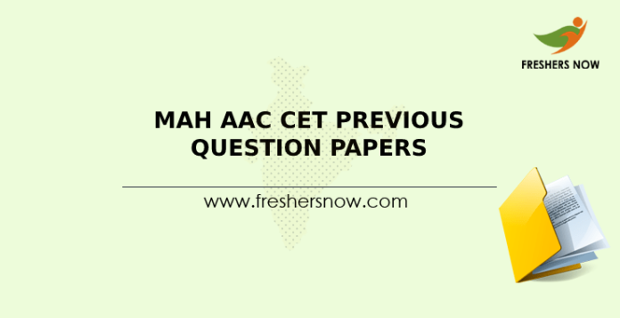 MAH AAC CET Previous Question Papers