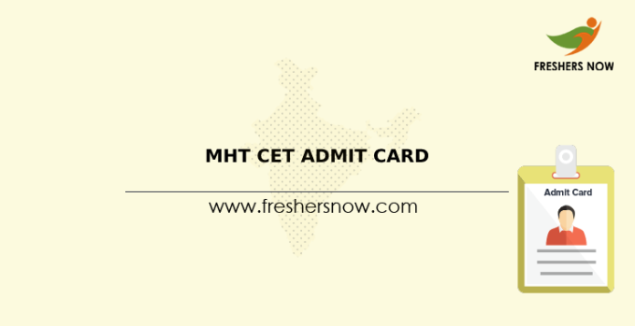 MHT CET Admit Card