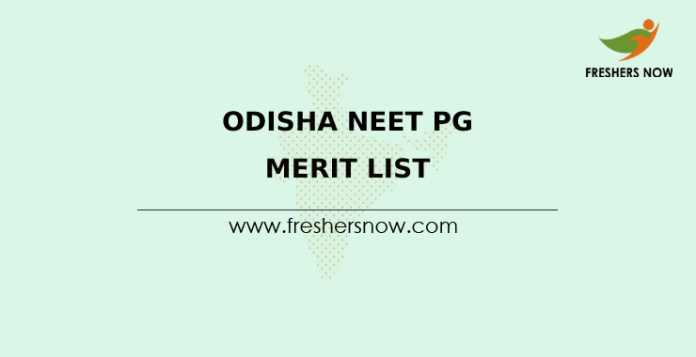 Odisha NEET PG Merit List