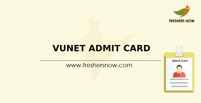 VUNET Admit Card