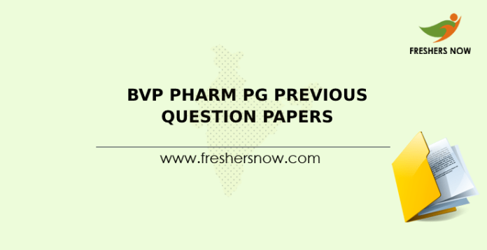 BVP Pharm PG Previous Question Papers