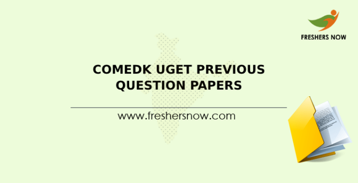 COMEDK UGET Previous Question Papers