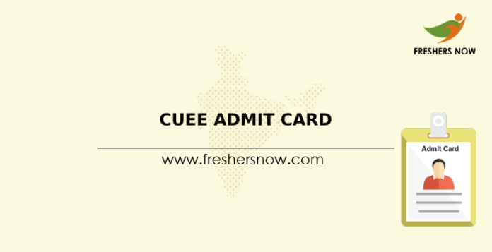 CUEE Admit Card