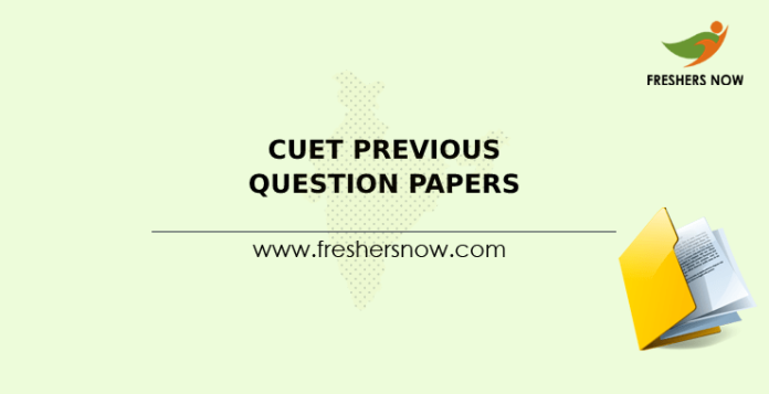 CUET Previous Question Papers