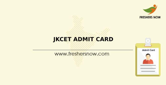 JKCET Admit Card