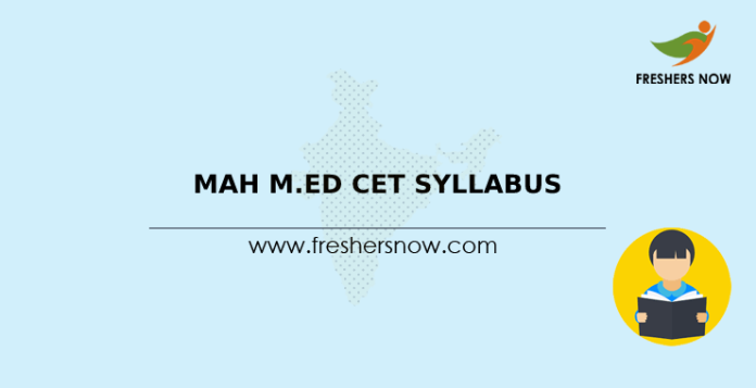 MAH M.Ed CET Syllabus