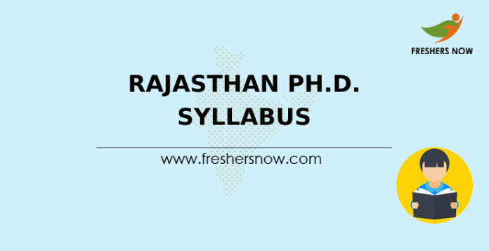 Rajasthan Ph.D. Syllabus