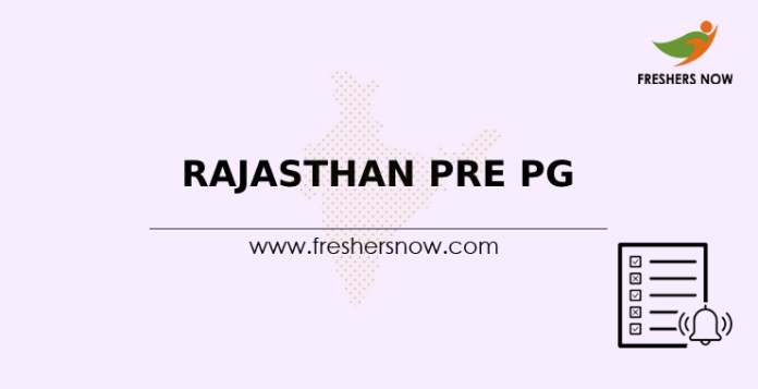 Rajasthan Pre PG