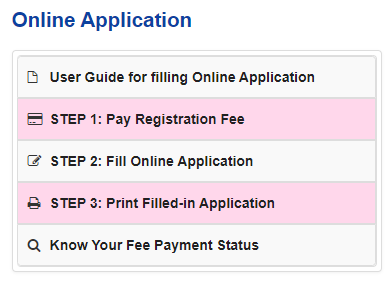 TS EAMCET Online Application Process