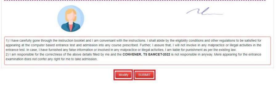 ts eamcet submission of application