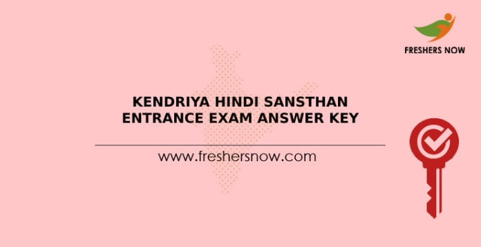 Kendriya Hindi Sansthan Entrance Exam Answer Key