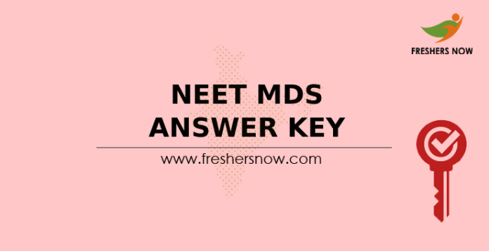 NEET MDS Answer Key