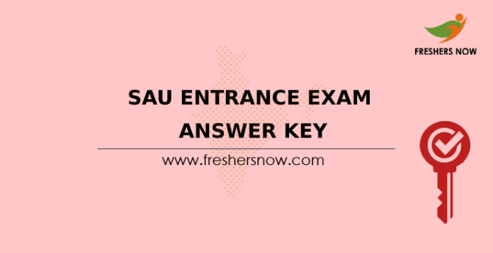 SAU Entrance Exam Answer Key