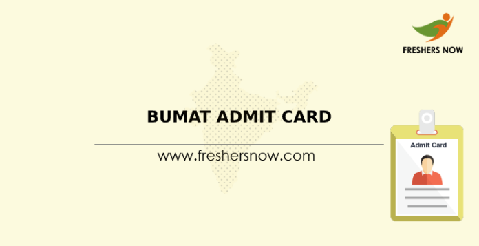 BUMAT Admit Card