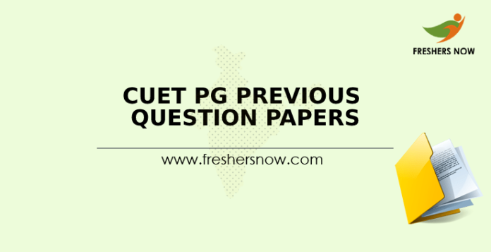 CUET PG Previous Question Papers