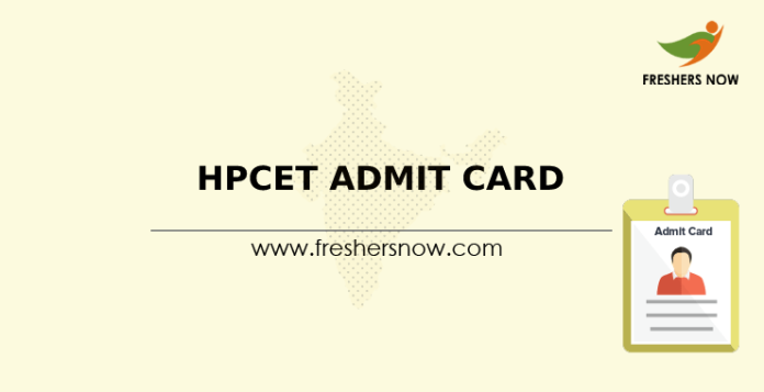 HPCET Admit Card