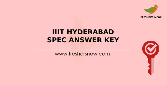 IIIT Hyderabad SPEC Answer Key