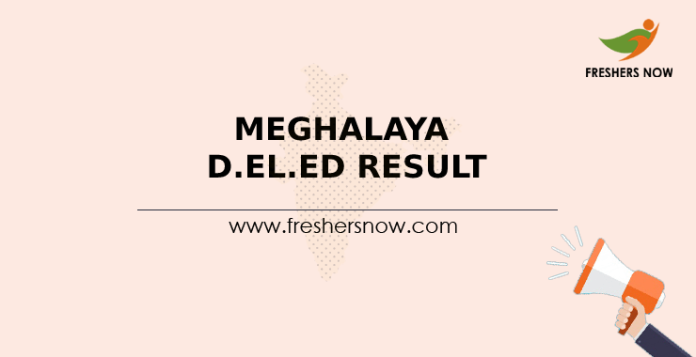 Meghalaya D.El.Ed Result