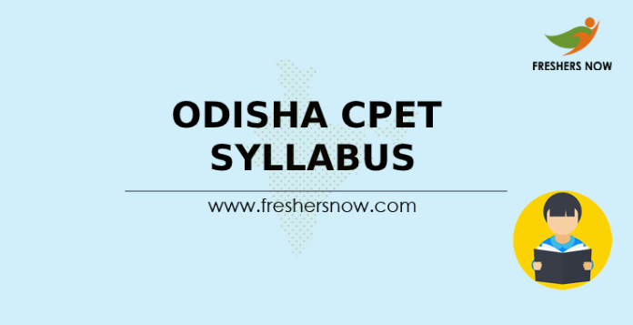 Odisha CPET Syllabus