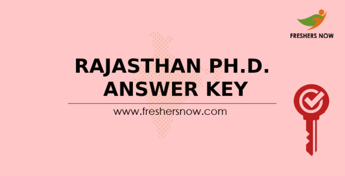 Rajasthan Ph.D. Answer Key