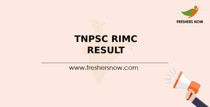 TNPSC RIMC Result