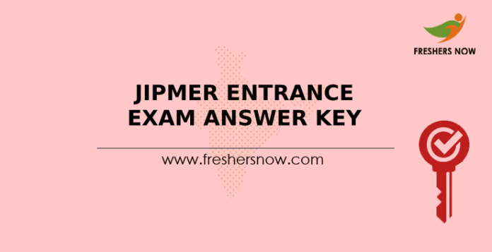 JIPMER Entrance Exam Answer Key