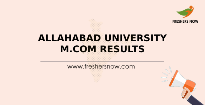 Allahabad University M.Com Results