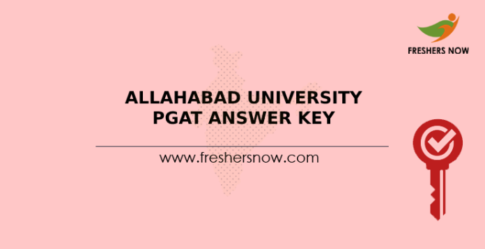 Allahabad University PGAT Answer Key