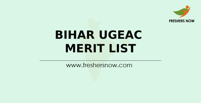 Bihar UGEAC Merit List