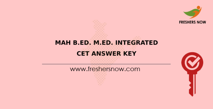 MAH B.Ed. M.Ed. Integrated CET Answer Key