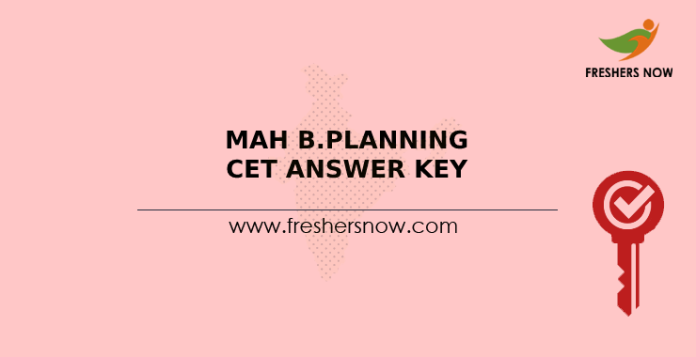 MAH B.Planning CET Answer Key