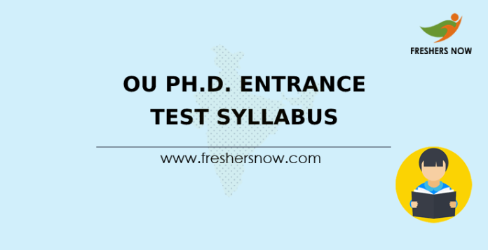 OU Ph.D. Entrance Test Syllabus