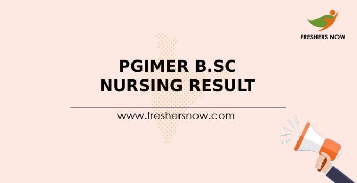 PGIMER B.Sc Nursing Result