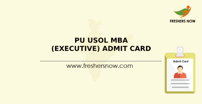 PU USOL MBA (Executive) Admit Card