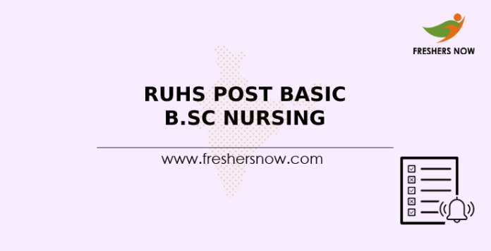 RUHS Post Basic B.Sc Nursing