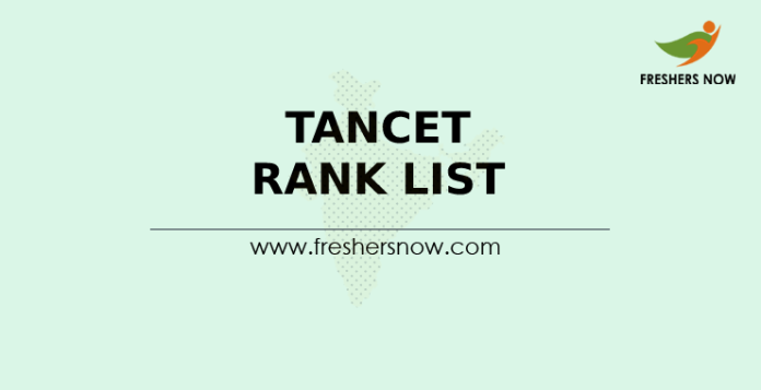 TANCET Rank List