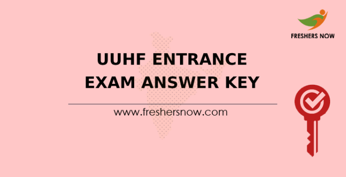 UUHF Entrance Exam Answer Key