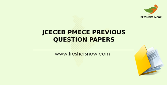 JCECEB PMECE Previous Question Papers