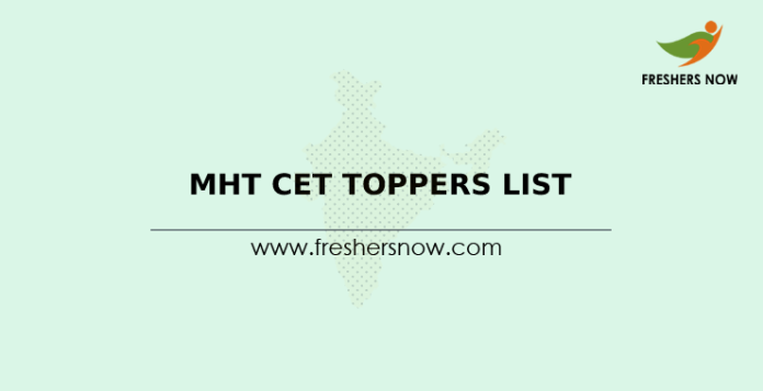 MHT CET Toppers List