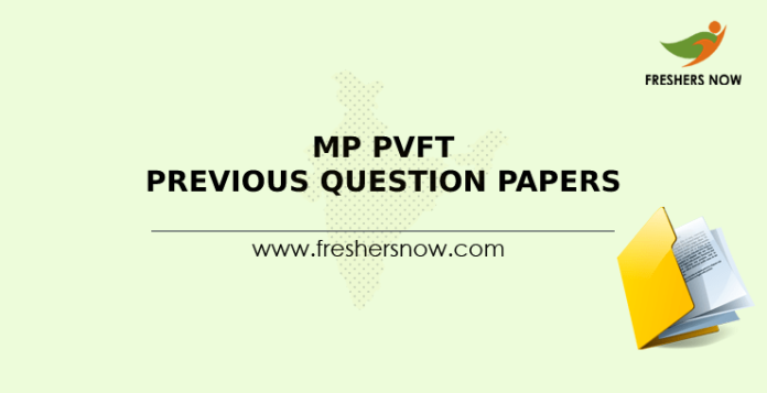 MP PVFT Previous Question Papers