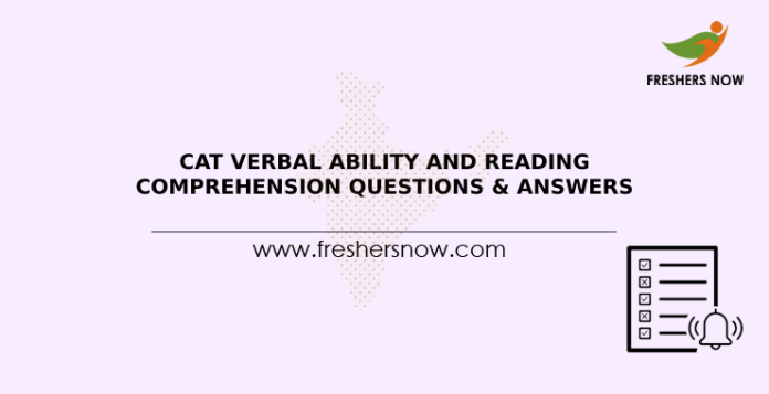 CAT Verbal Ability and Reading Comprehension Questions & Answers