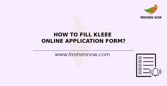 How To Fill KLEEE Online Application Form