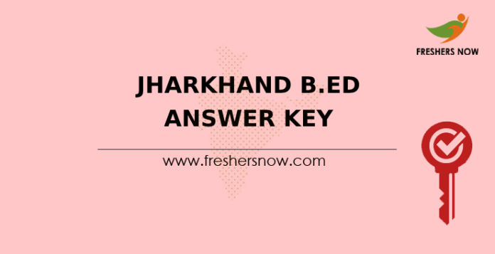 Jharkhand B.Ed Answer Key