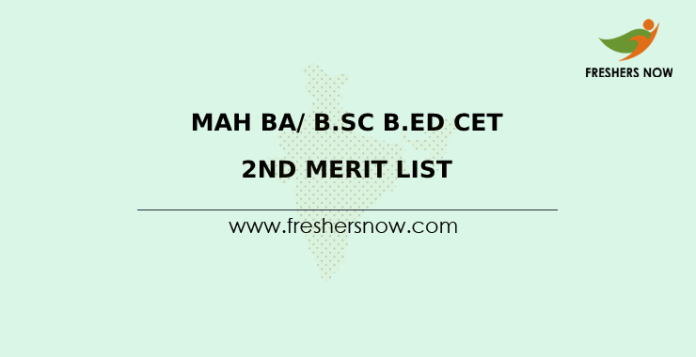 MAH BA/ B.Sc B.Ed CET 2nd Merit List