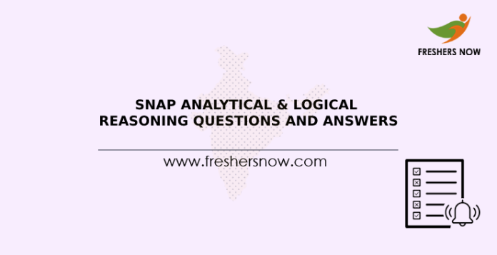 SNAP Analytical & Logical Reasoning Questions and Answers