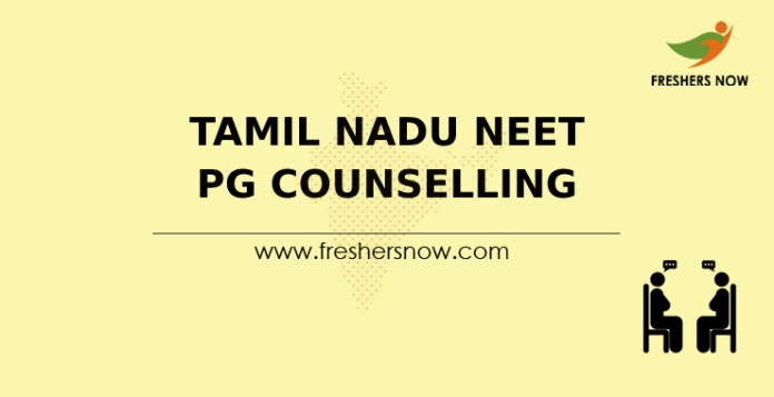 Tamil Nadu NEET PG Counselling